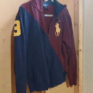 Polo Ralph Lauren Kids Jacket - Navy and Burgundy